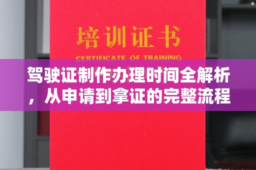 汕尾驾驶证制作办理时间全解析，从申请到拿证的完整流程
