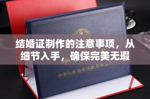 汕尾结婚证制作的注意事项，从细节入手，确保完美无瑕