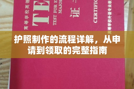 汕尾护照制作的流程详解，从申请到领取的完整指南