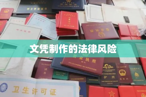 汕尾文凭制作的法律风险