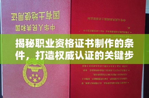 汕尾揭秘职业资格证书制作的条件，打造权威认证的关键步骤