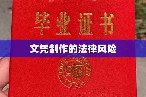 汕尾文凭制作的法律风险
