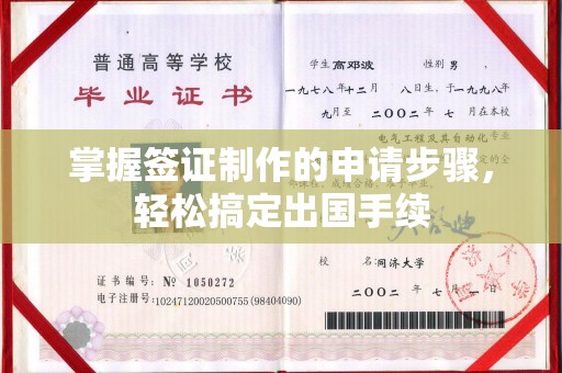 汕尾掌握签证制作的申请步骤，轻松搞定出国手续