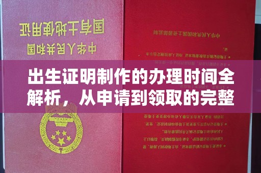 汕尾出生证明制作的办理时间全解析，从申请到领取的完整指南